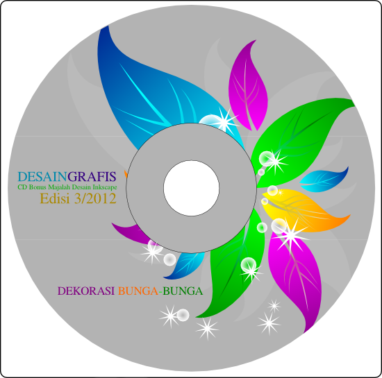 Desain Label CD 1  Tutorial Desain Inkscape